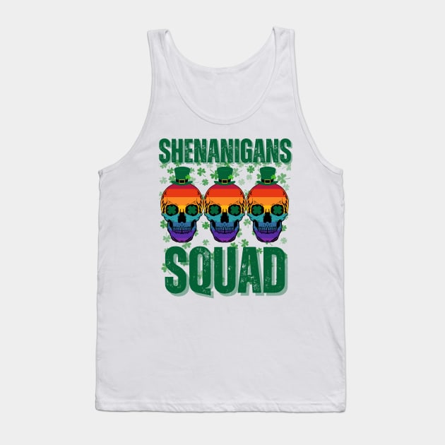 Shenanigans Squad - Vintage Skulls Tank Top by theworthyquote